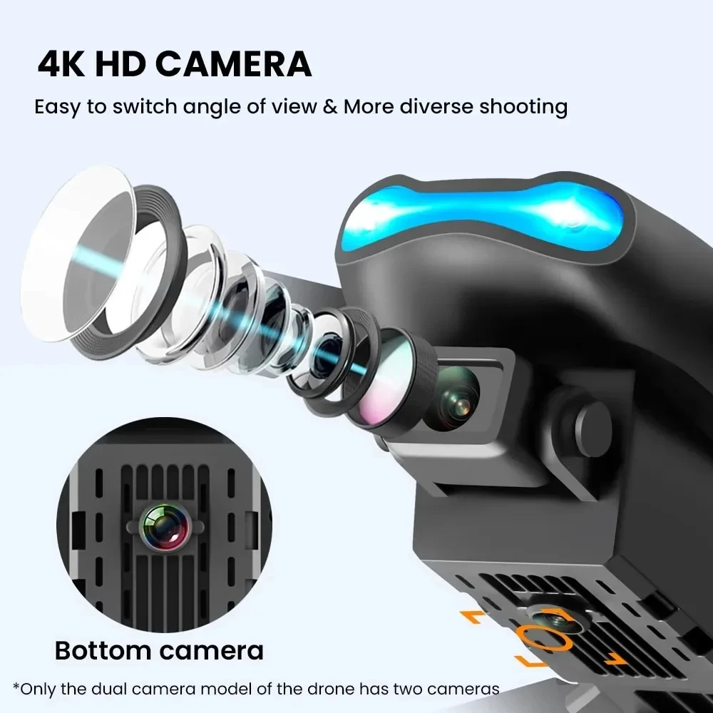 E99 Pro Drone HD Professional 4k drone Dual Camera WIFI Aircraft  Obstacle Avoidance Aerial Photography Drone. 