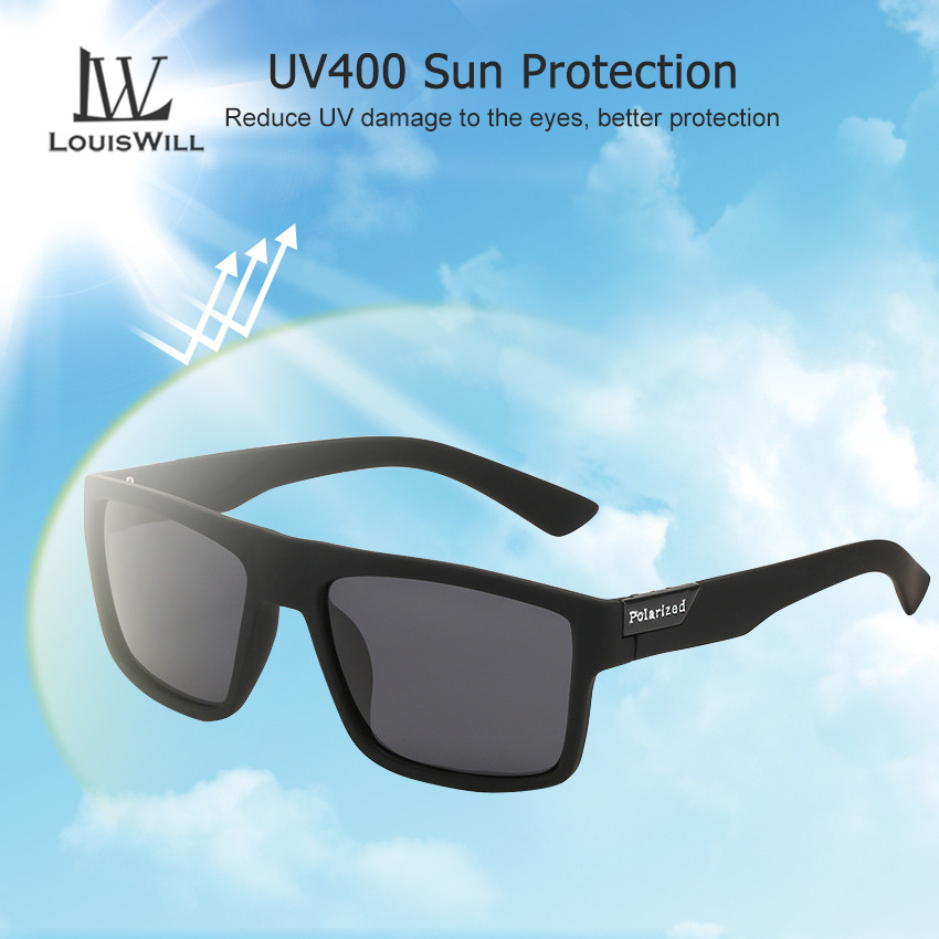 LouisWill Polarized Sunglasses Men Women Sunglasses Outdoor Sports Glasses UV400 Lightweight Clean Vision Sunglasses Cycling Riding Running Glasses for Men Women. 