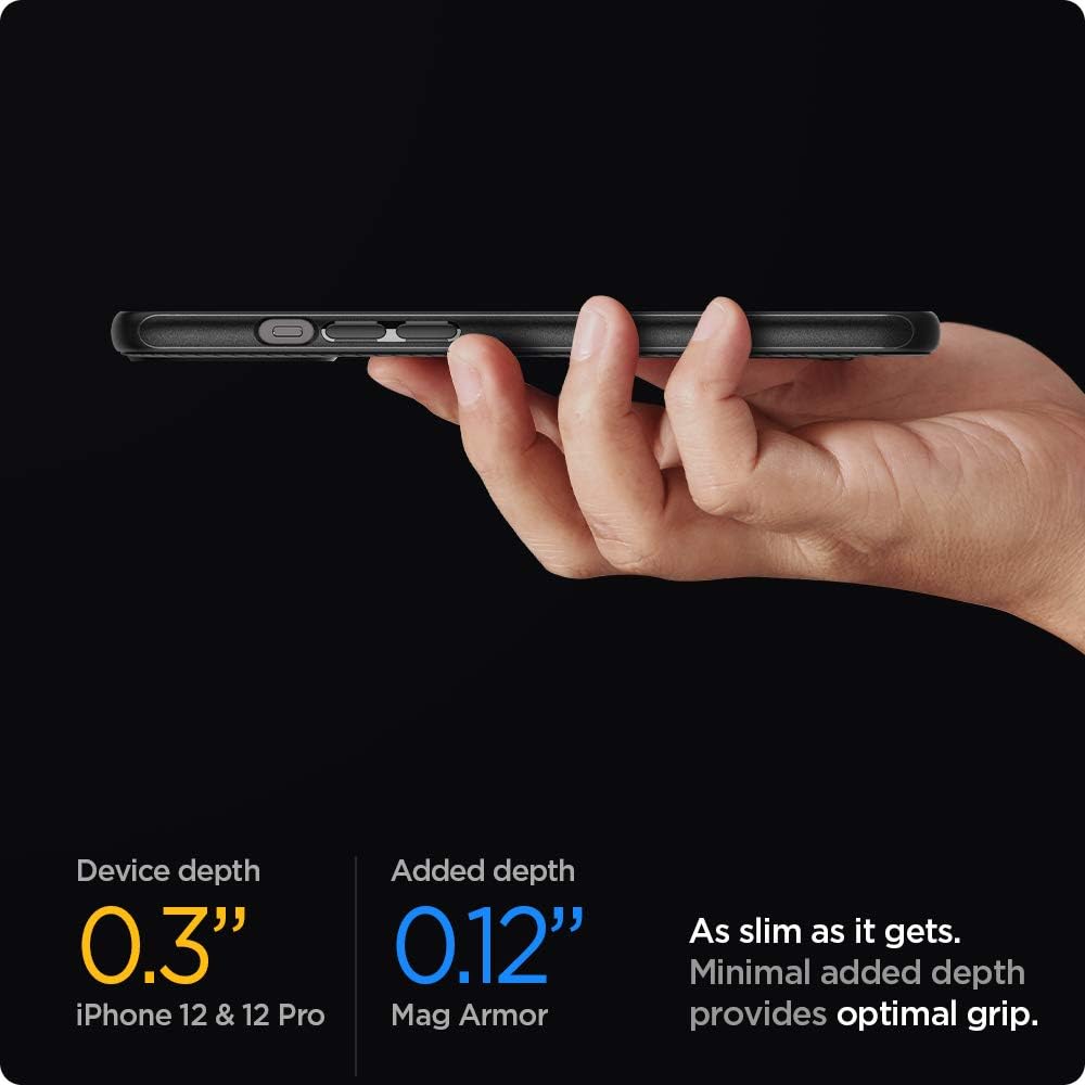 Spigen Mag Armor Case For iPhone 11/12/12 Pro/12 Pro Max/13/13 Pro/13 Pro Max/14/14 Pro/14 Pro Max/15/15 Plus/15 Pro/15 Pro Max. 