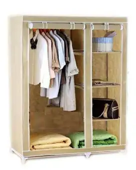 Portable Foldable Fabric Closet Cabinet Wardrobe Organizer Micro