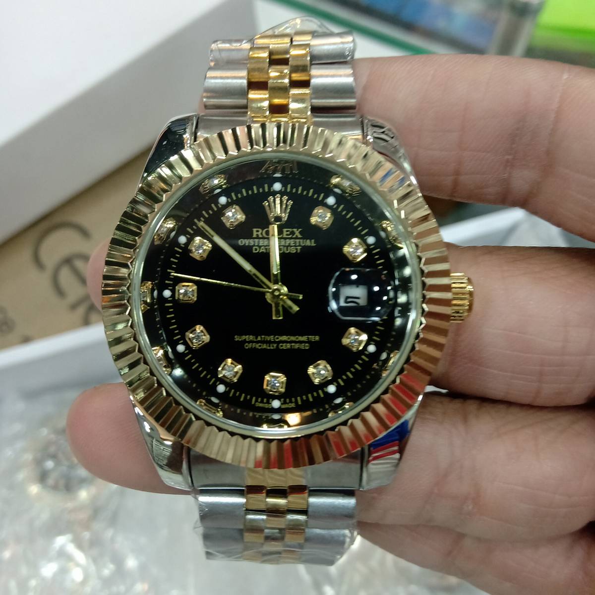 rolex battery operated