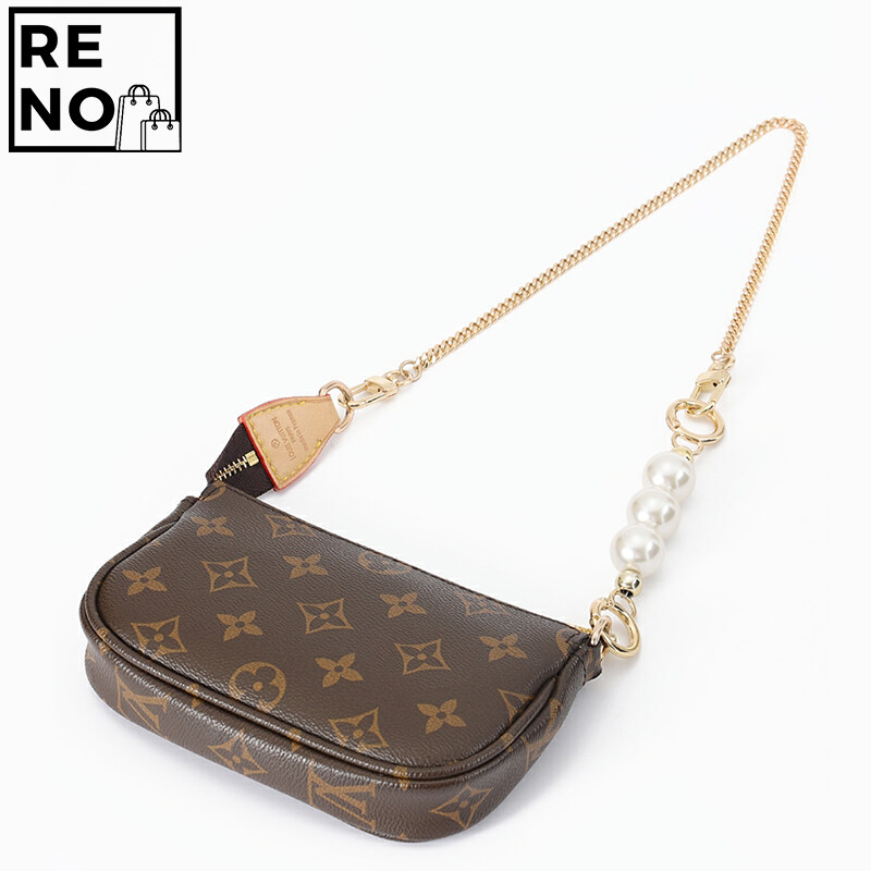 Applicable To Coach Pencil Case DIY Replacement and Transformation of Pearl Chain Accessories of Armpit Bag Gucci Small Cylinder Bag Modified Shoulder Strap Handbag Belt Replaceable Bag Accessories 73cm. 