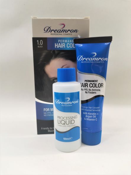 Dreamron Ppd /Ammonia Free Hair Color 2.0 Black. 