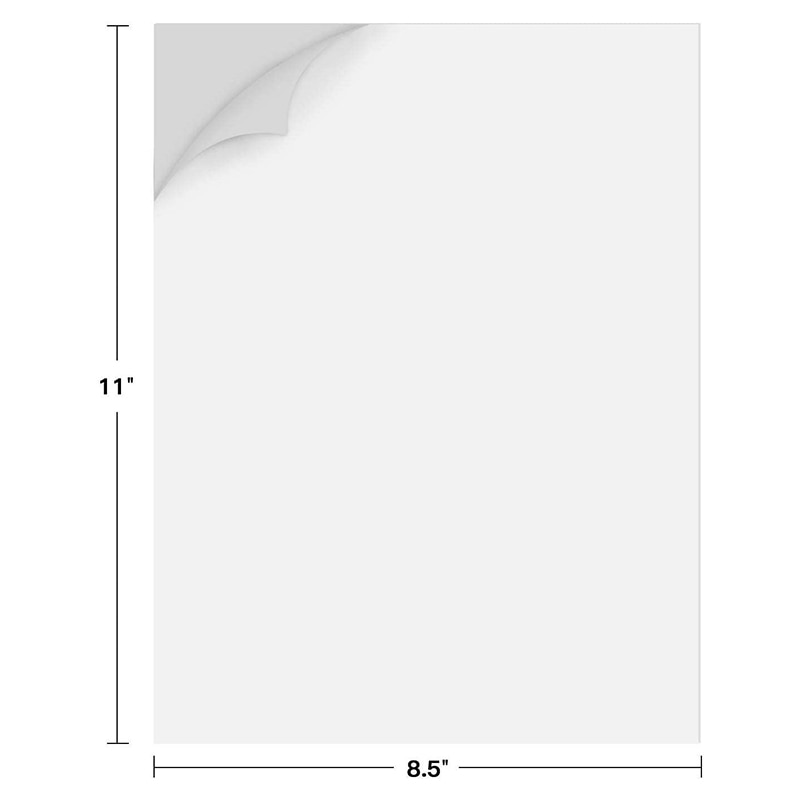 【TianYu Mall】Premium Printable Waterproof Vinyl Paper for Inkjet and Printer 30 Matte White Decal Paper. 