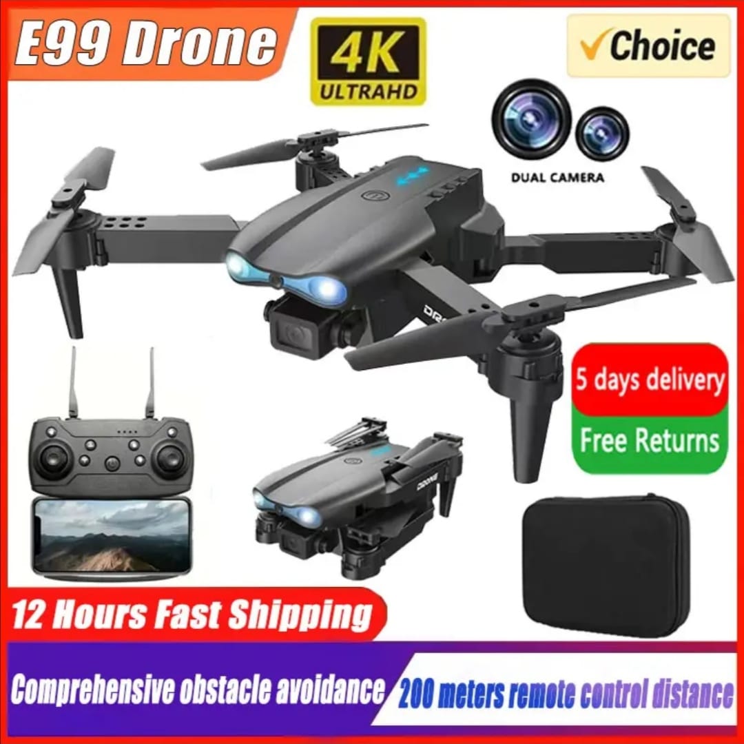 E99 Pro Drone Quadcopter Remote Control Handle Four Axis Aircraft HD 6K Photography UAV Altitude Fixation Helicopter Toys. 