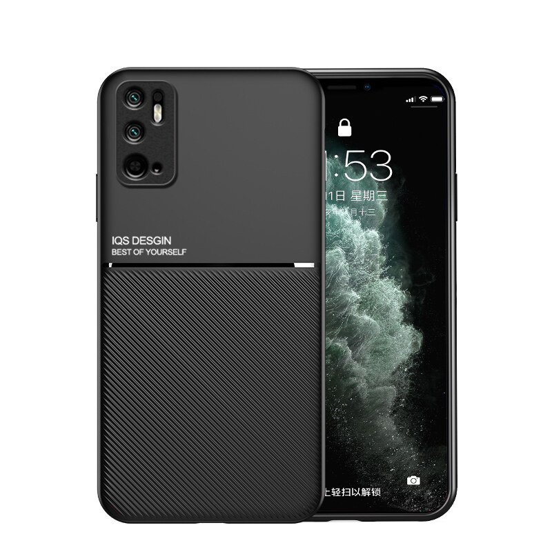 Case For Xiaomi Redmi Note 10 5G / Poco M3 Pro Casing Anti-fall Soft Non-slip Silicone Grain Back Cover. 