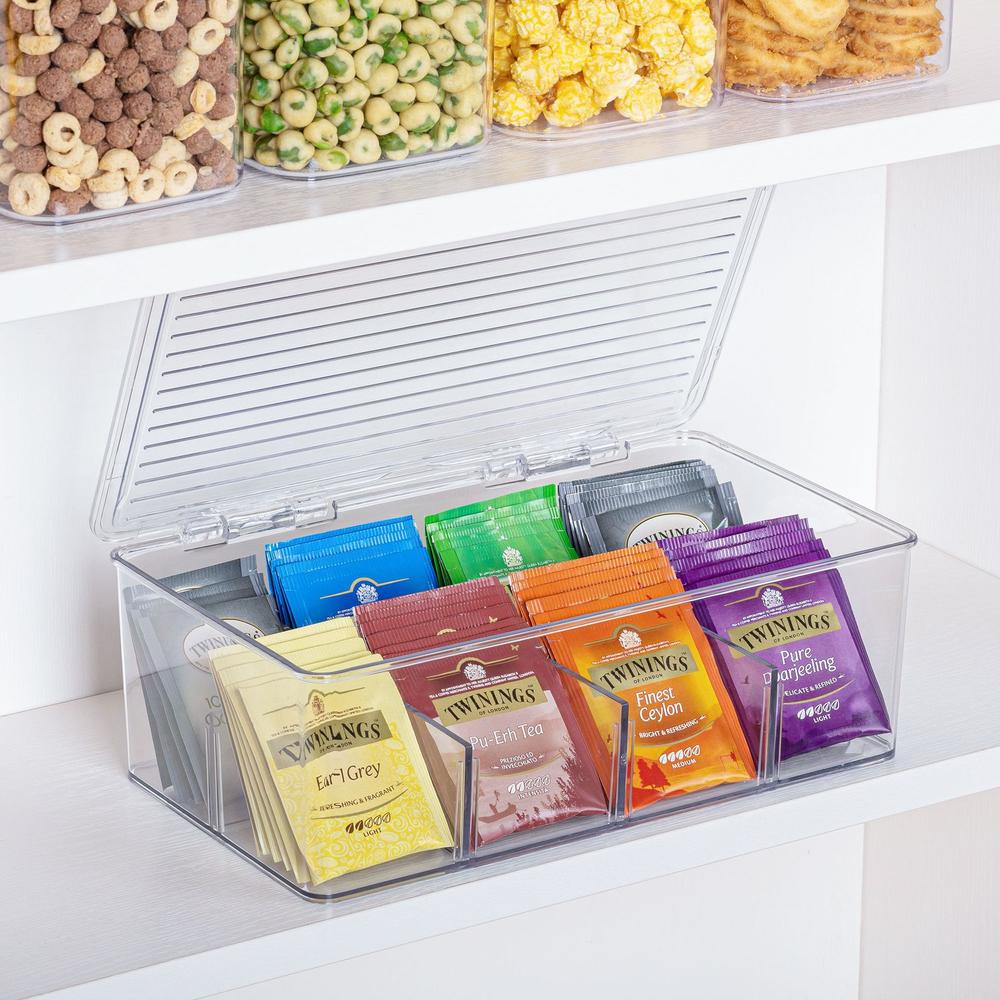 Tea Storage Organizer Tea Drawer Organizer Tea Box Organizer Tea Containers For Tea Bags Coffee Syrup Organizer. 