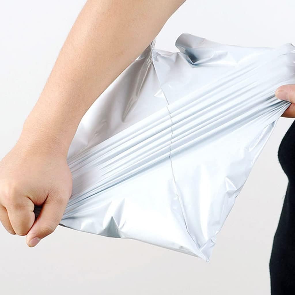 100pcs Courier Bags, Daraz Deliver Bags, Grey color, Waterproof Self Seal Plastic Poly Envelope Mailer Storage Bag Postal Packaging Shipping Mail Bag - Ordinary Quality. 