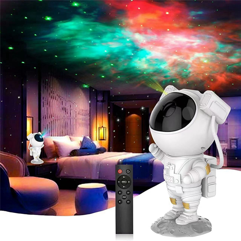 Galaxy Projector Light Astronaut Decorative Luminaires Nightlights ABS+PC+PVC+TPE for Bedroom Room Decor. 