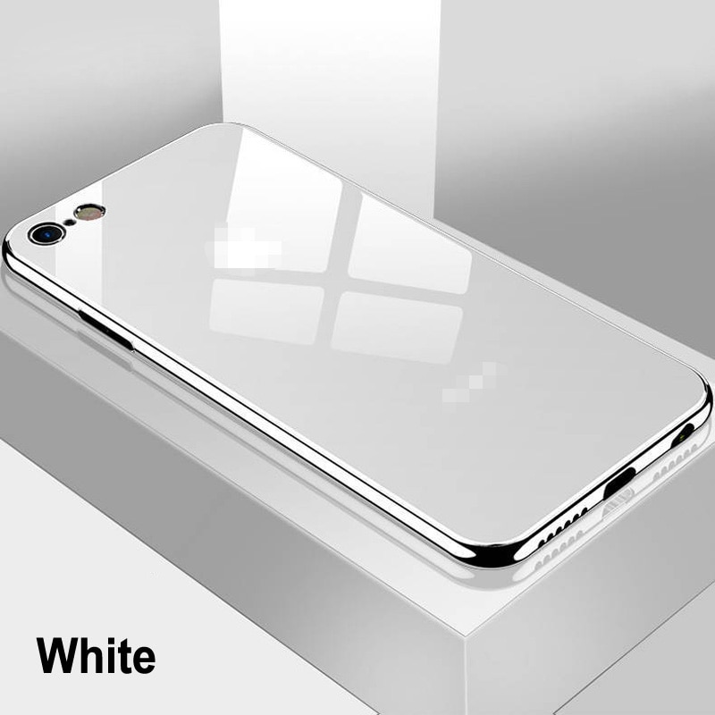【ThinkWay】Luxury Phone Case Tempered Glass Back Cover For iPhone 11 Pro Max 7 8 6 Plus 6S XS Max XR X Protective Mobile Capa Coque Fundas. 