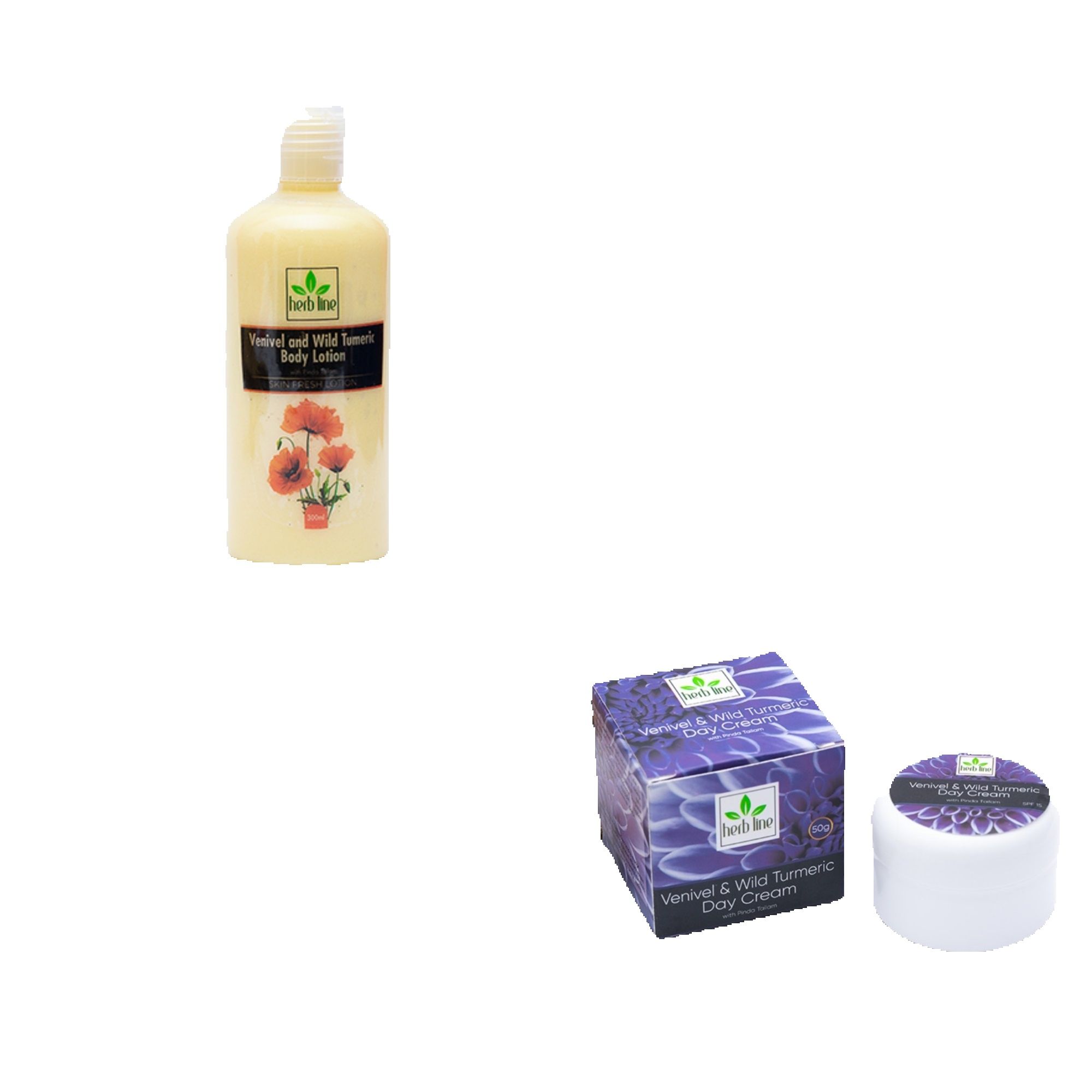 Herb Line Venivel And Wild Turmeric Body Lotion & Night Cream ( Herbline )
