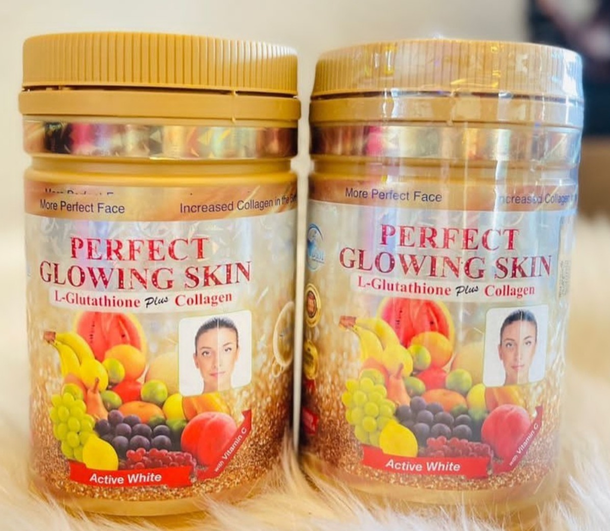 perfect glowing skin l glutathione plus collagen 750g Powder for DRINKING Perfect Glowing (pgpd) Skin Supplement with L-GLUTATHIONE  plus COLLAGEN