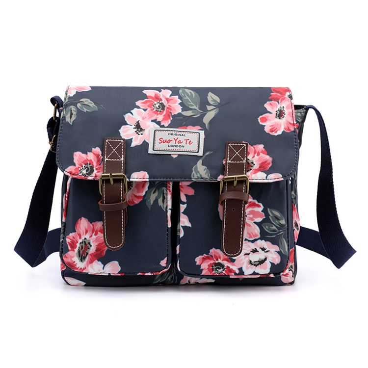 printed messenger bolsas