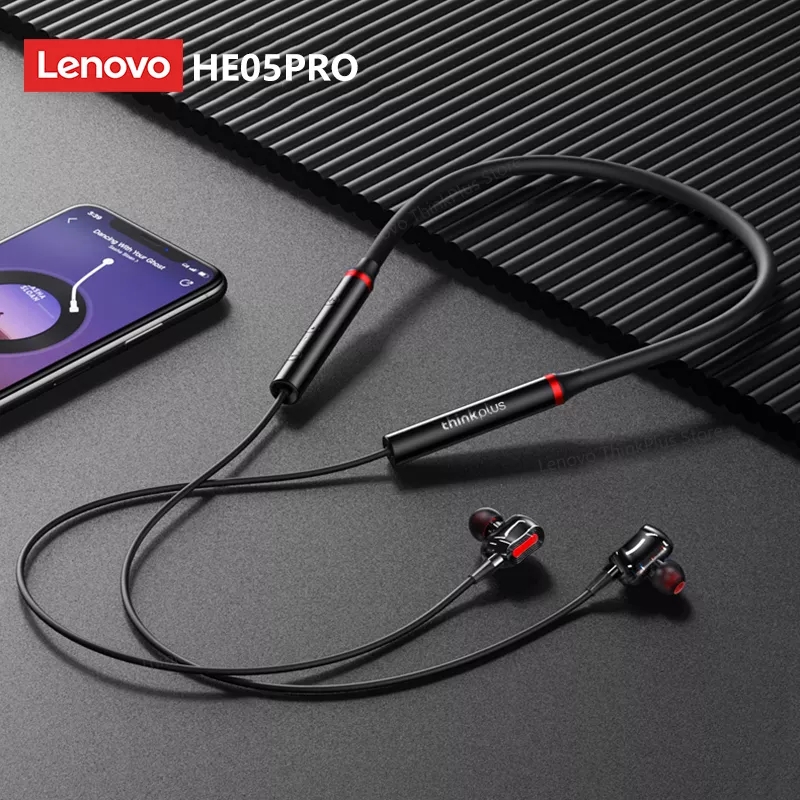 Lenovo Headphones HE05 Pro Wireless Bluetooth Earphones Sports.. 
