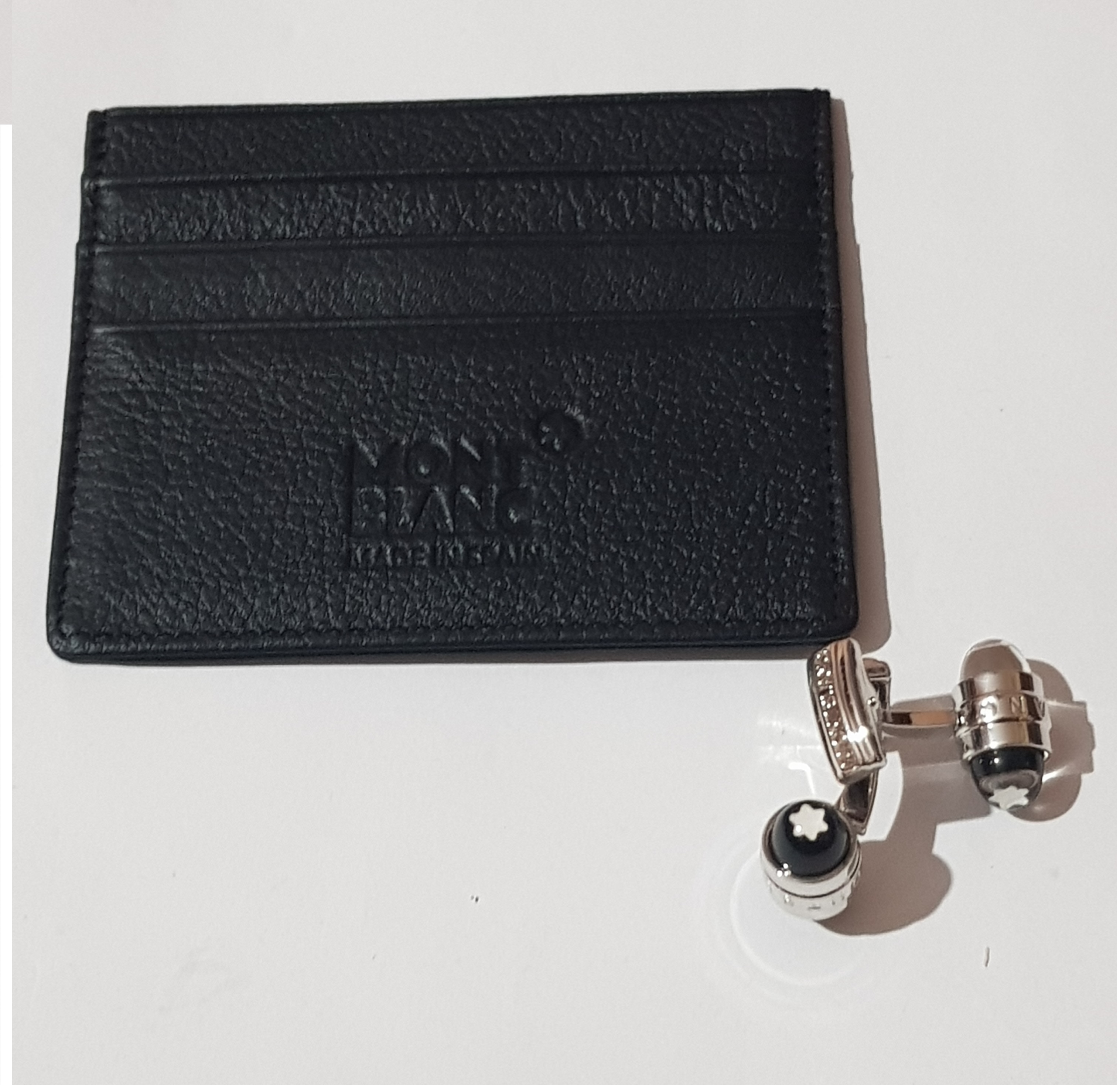 Mont Blanc Card Holder with Cufflink. 