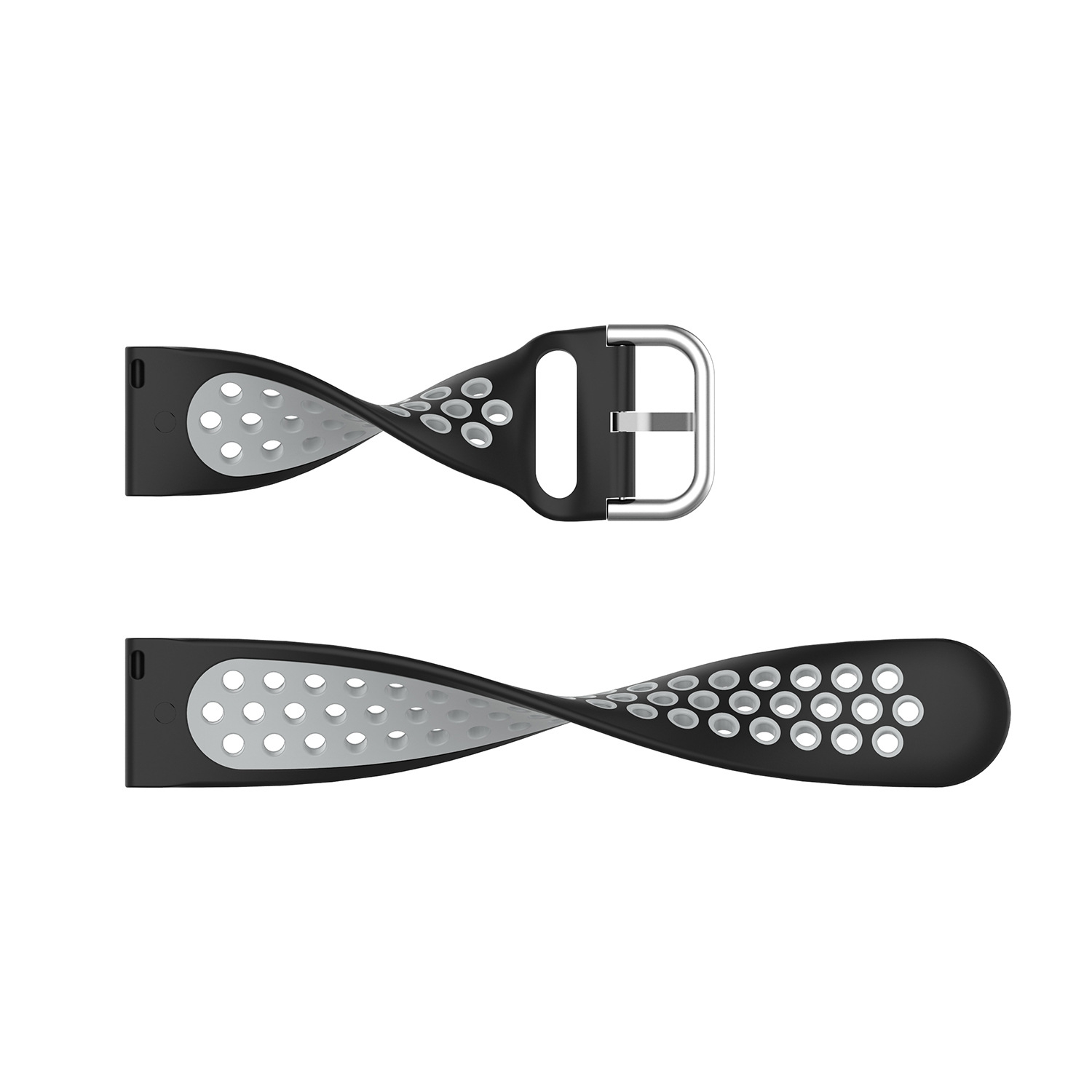 (New)For Samsung Galaxy Watch Active 2 44mm 20mm Perforated Breathable Sports Silicone Watch Band. 