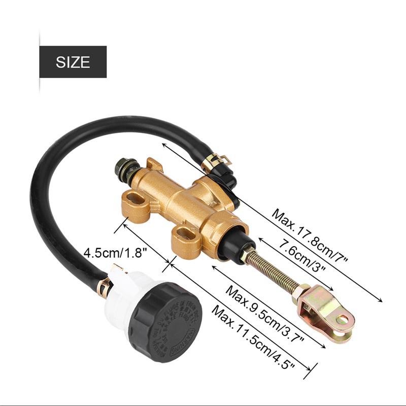 Motorcycle Rear Brake Pump Foot Hydraulic Refit Rear Brake Master Cylinder Pump For Suzuki Kawasaki Honda Yamaha Demak. 