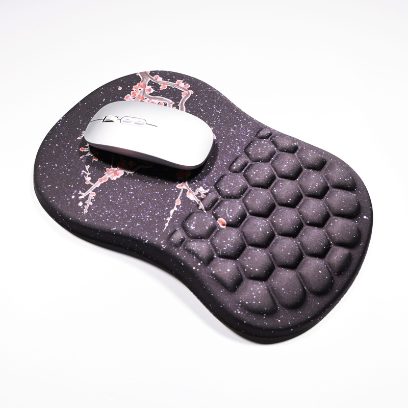 Guangzhou Large New Wrister Protective Mouse Pad Black Stain-Resistant Non-Slip Small Hand Pillow Soft Three-Dimensional Wrist Mat. 