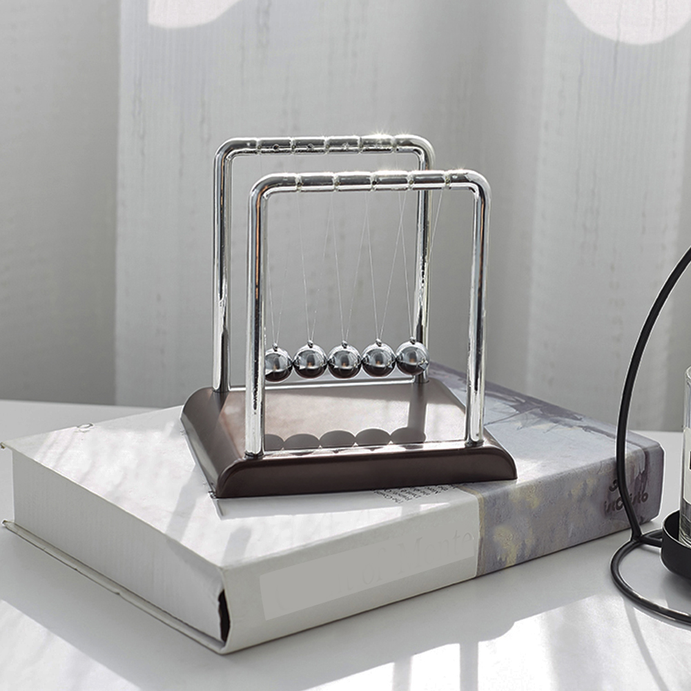 newton's cradle balance ball physics science pendulum desk gadgets decor. 