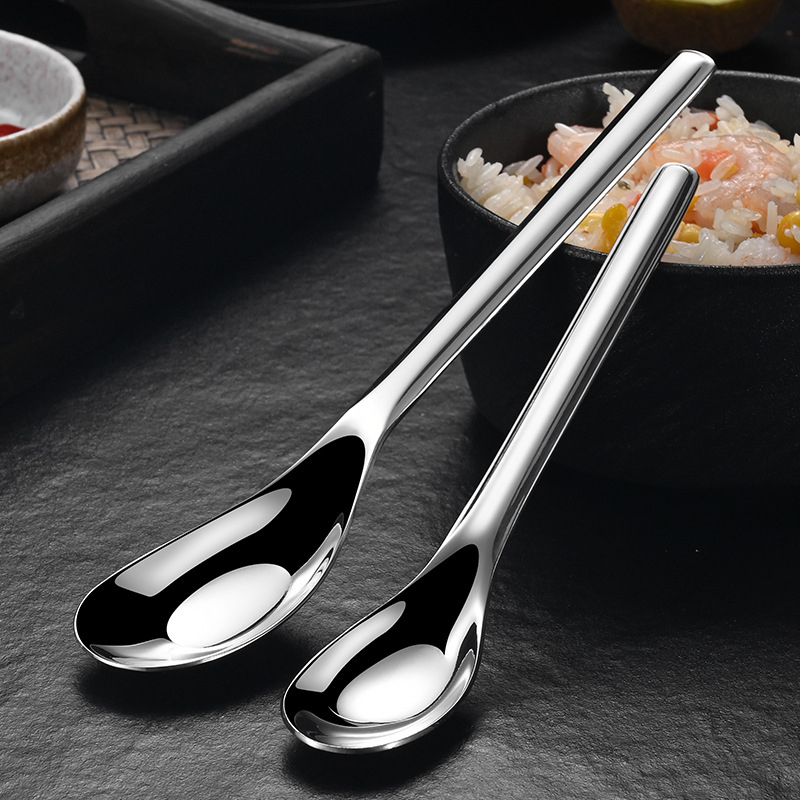Stainless Steel Thickening Spoon Creative Long Handle Hotel Hot Pot Spoon Soup Ladle Home Kitchen Essential Tools. 