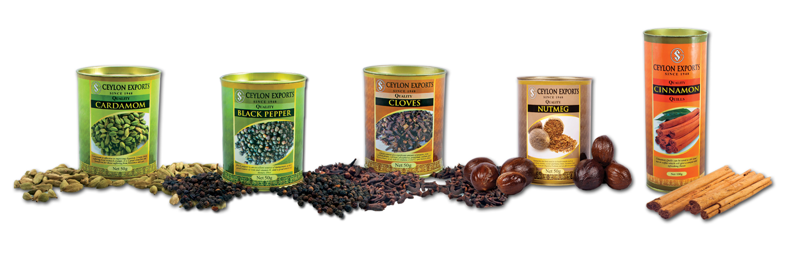 Premium Spice Gift Box - Variety of Sri Lankan Spices - 300g. 