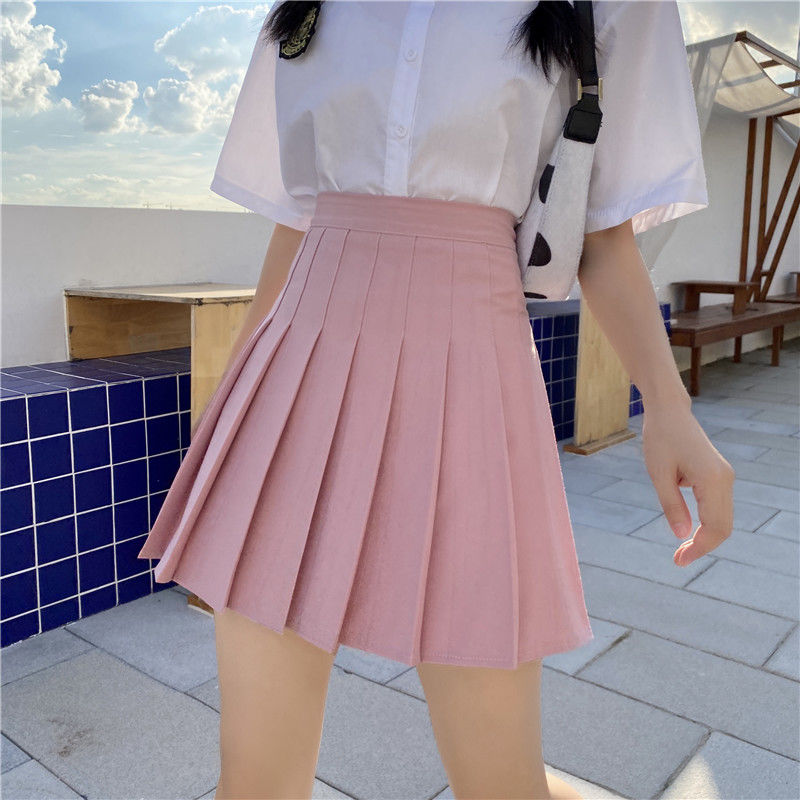 Pink pleated outlet skirt queen