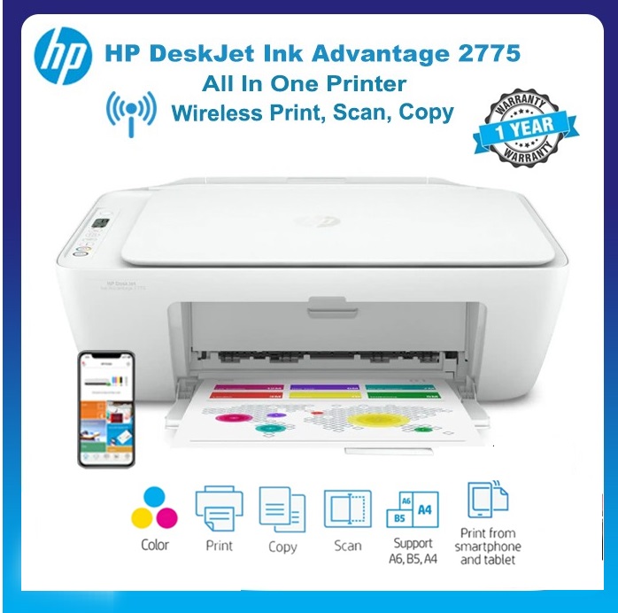 Printer HP 2775 DeskJet Ink Advantage All-in-One WIFI: Buy Online at Best  Prices in SriLanka | Daraz.lk