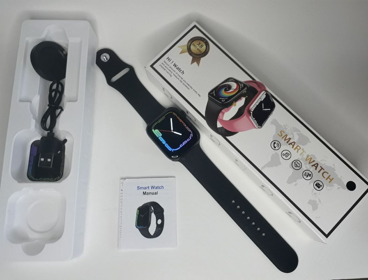 X8 Pro Max series 8 Smart Watch INFINITE Display Support Android & IOS With Warranty IP68 Waterproof. 