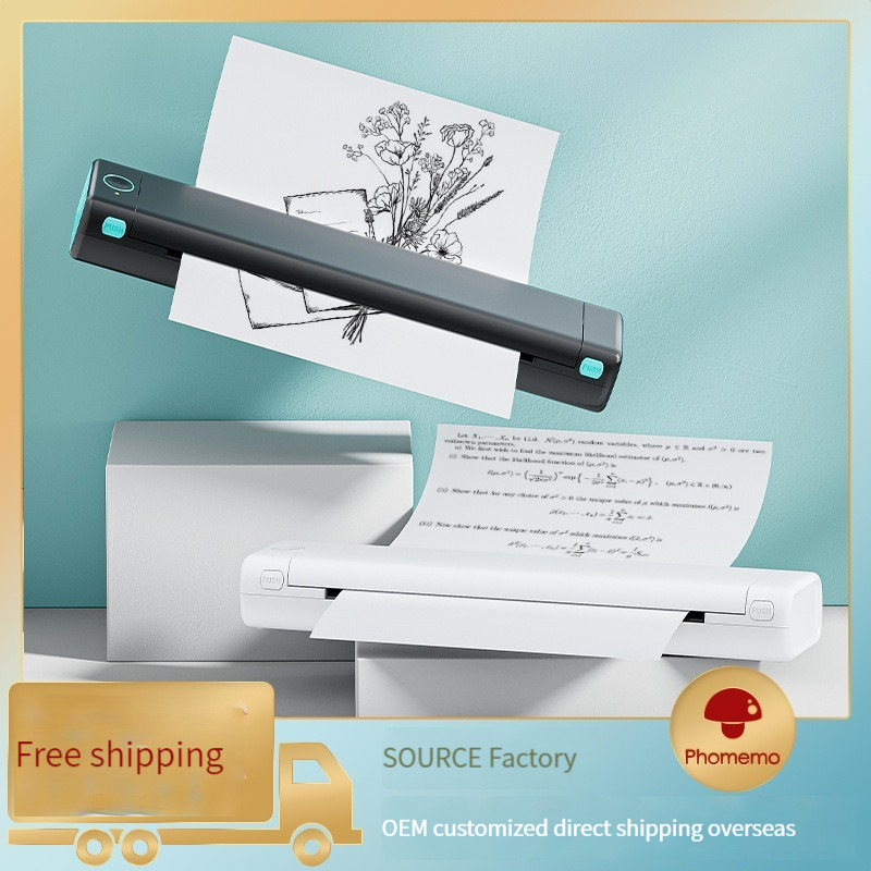 PhomemoM08F Mini Homework Test Paper Inkless Office Portable A4 Thermal Error Printer. 