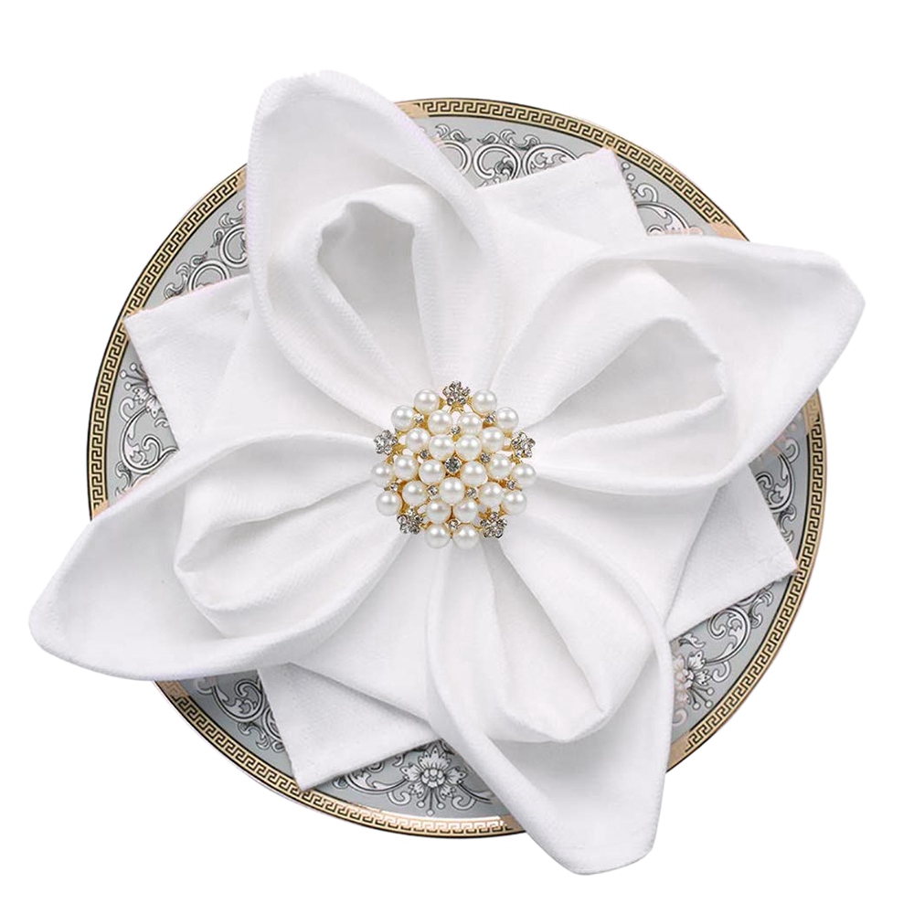 Delicate Alloy Napkin Rings Set Of 12, Ideal Table Setting Decor For 新しい到着