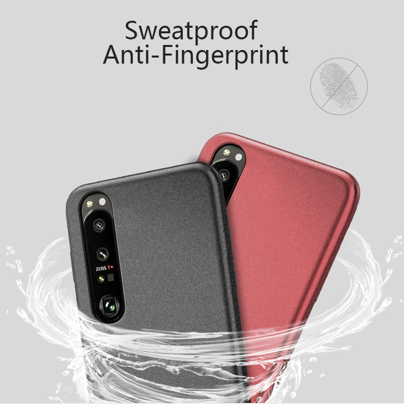 Biruiqu For Sony Xperia 1 II Shockproof Anti Slip Soft TPU Sandstone Matte Back Case Cover. 