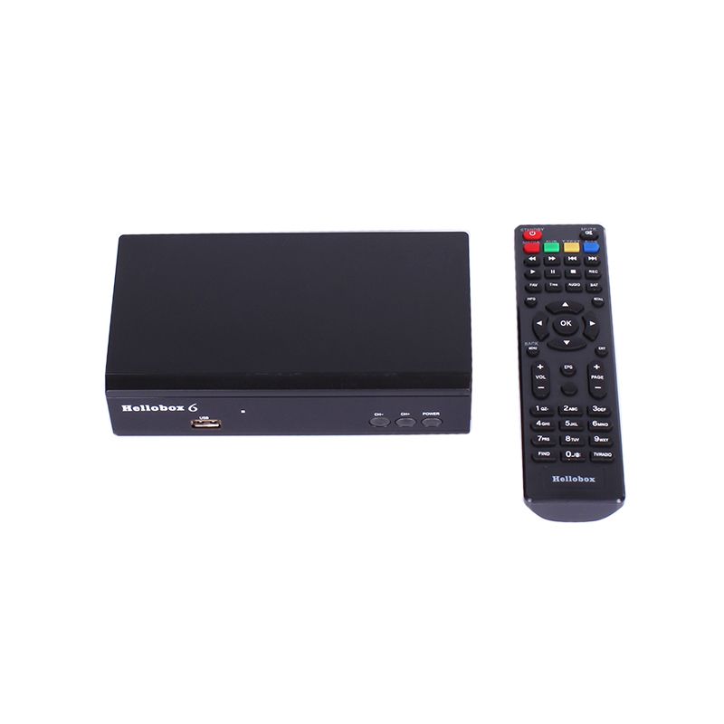 Hellobox 5 Receiver Satellite TV Receiver Box DVB-T2 DVB S2 Combo TV Box Tuner Satellite TV Receiver DVB S2X H.265 - 2 Year All Sri Lankan Channels Free No Reload- Wi-Fi Stick FREE. 