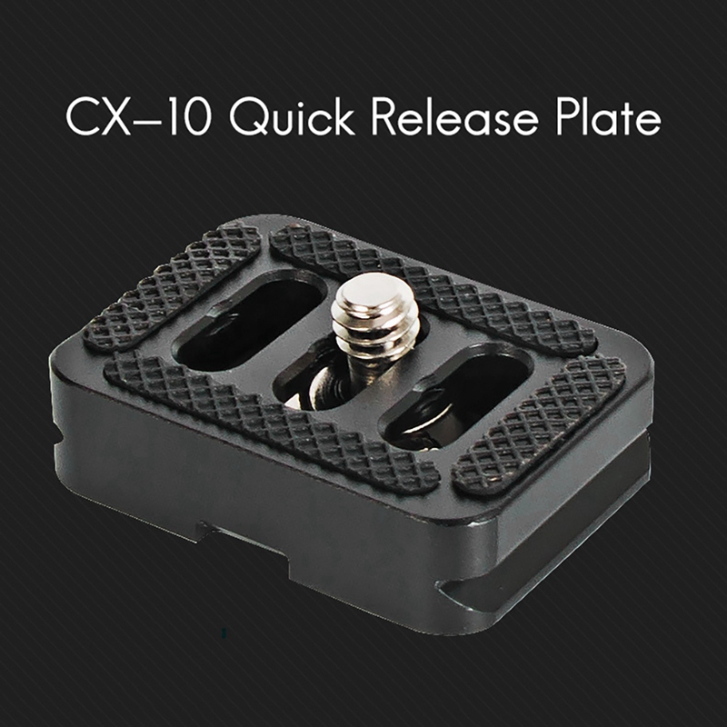 Quick Release Plate for Sirui Tripod with C-10,C-10X,E-10,E-20 Ball Heads and for 3T-35R/T005 Series Tripod Kits 2PCS. 