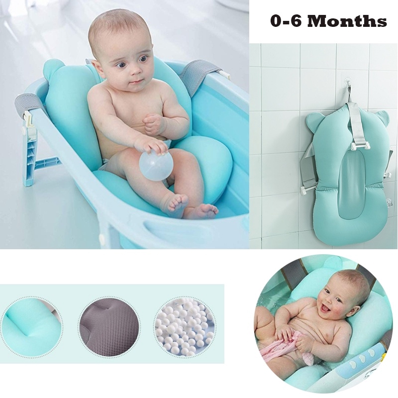 Bath Seat Infant Bath Pillow Baby Bath Support Cushion Whale Shaped Newborn Non Slip Mat Baby Sink Bather for Toddler Bath Cushion Little Baby Bathtub Mat Baby Bath Seat Daraz.lk