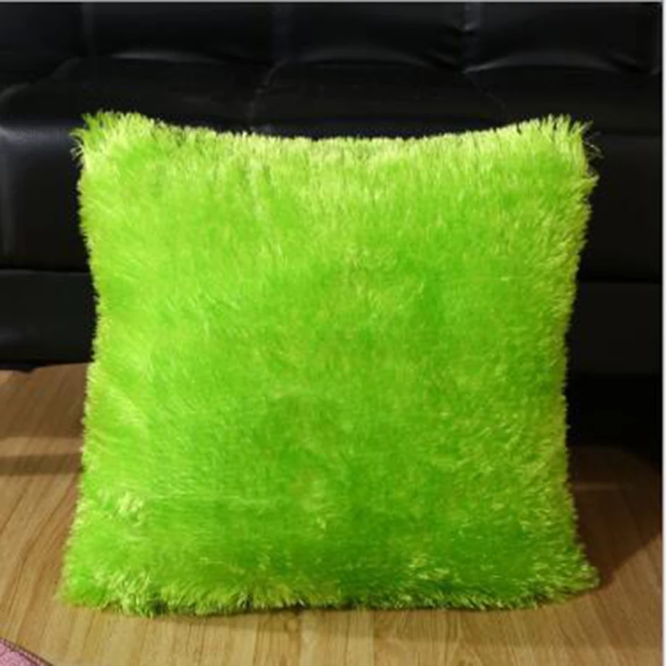 Green Fluffy Pillows atelieryuwa.ciao.jp