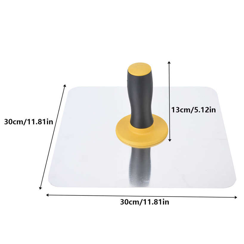 High Quality Aluminum Plate Plastering Hawk Hand Board with Comfort Grip Handle 300x300mm. 