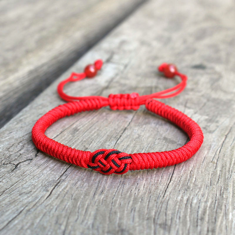 Red on sale knot bracelet