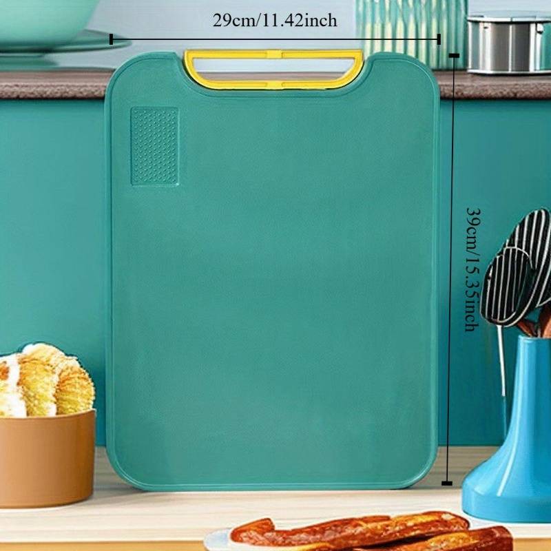 1pc rotating plastic cutting board versatile chopping board suitable for meat vegetables and fruits kitchen supplies details 6