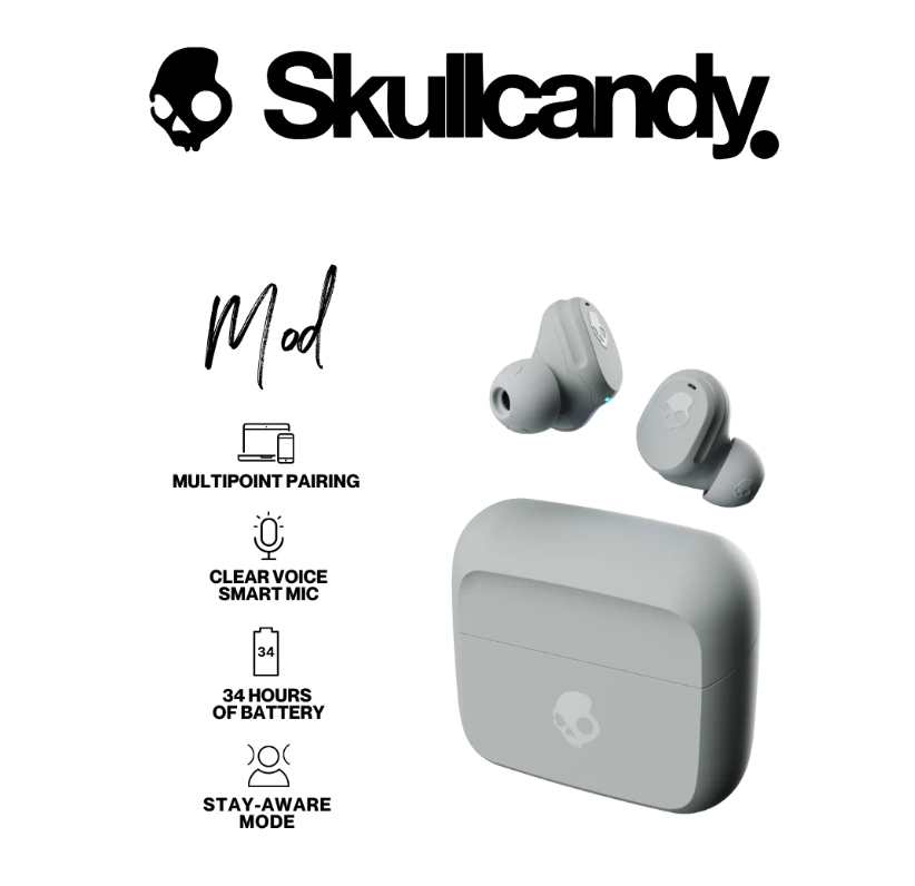 Skullcandy Mod True Wireless Earbuds. 