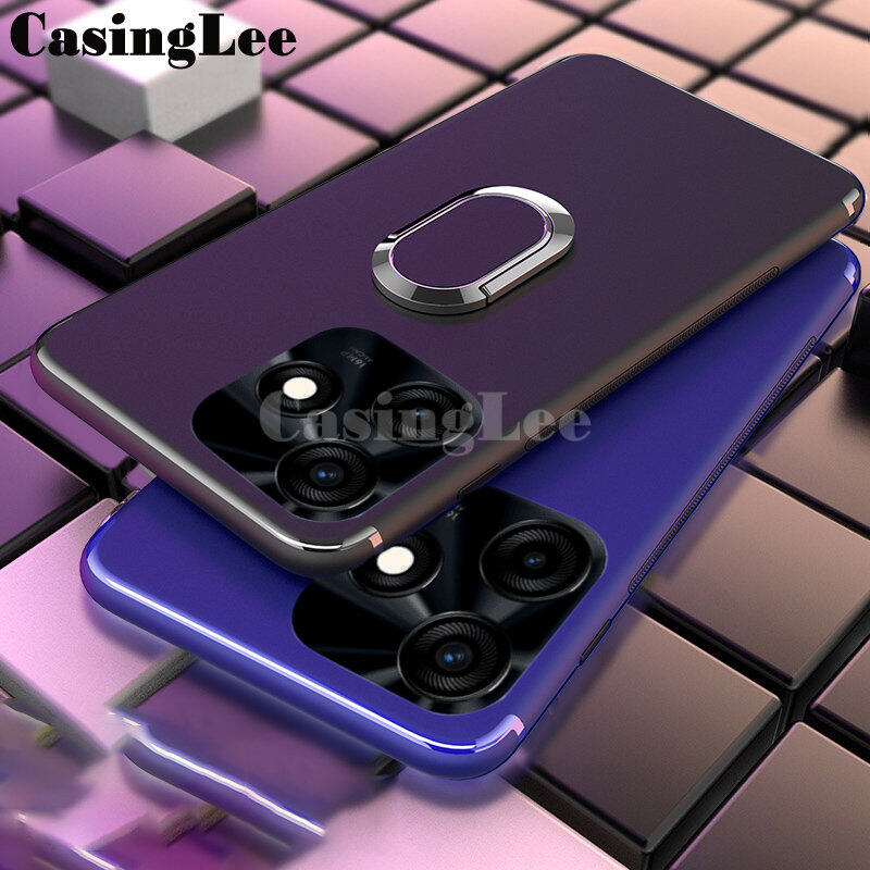 For Tecno Spark 10 Case Soft matte full Protector Shockproof Car Magnetic Holder Ring Phone Cover Casing hp Tecno Spark 10 Phone cases. 