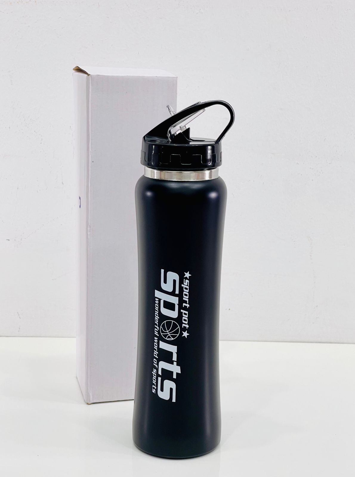Kids Drink Bottle Stainless Steel Cute Water Bottle with Straw Good Quality for Nursery, School & Outdoor Purpose - 850ml. 