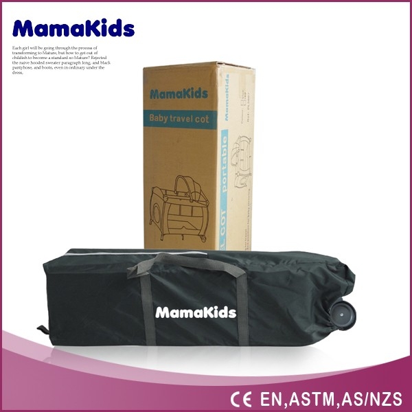 Mamakids Baby Cot Crib Foldabel Side Open Cot. 