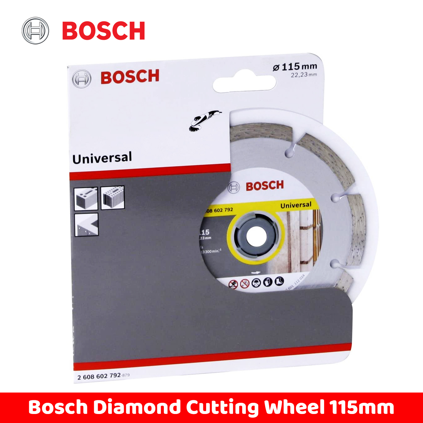 Bosch diamond cutting disc 41/2" Professional for Universal 115 x 22.23mm 260860219 ටයිල් සහ  ග්‍රැනයිට් කපන ඩයමන්ඩ් තලය1