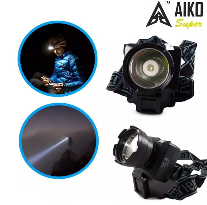 Head Mounted Rechargeable LED Torch Aiko AS712 Daraz.lk
