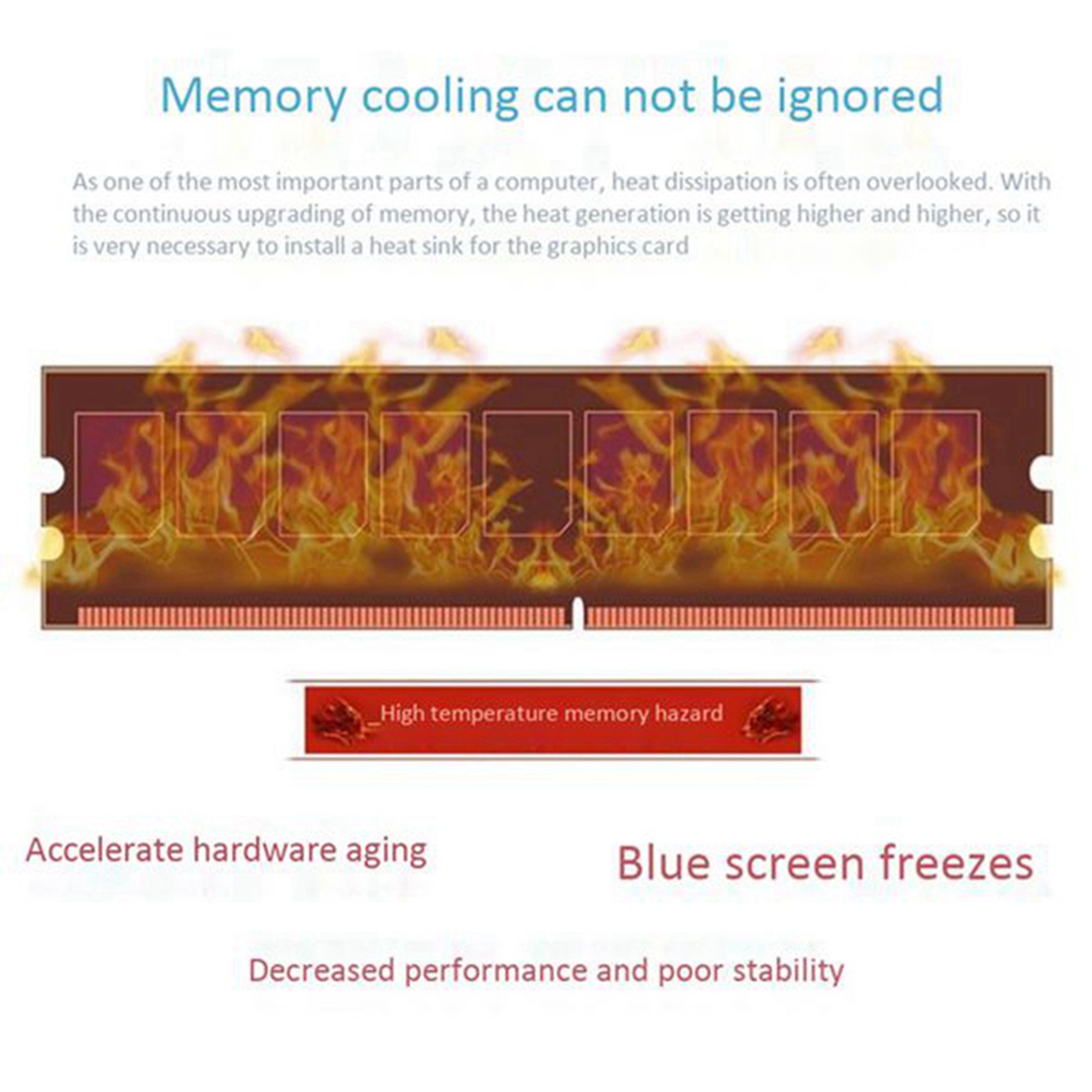 8Pcs Pure Copper RAM Heatsink Radiator for Ram Memory Cooler Cooling Heat Sink Desktop Memory Radiator DDR2 DDR3 DDR4. 