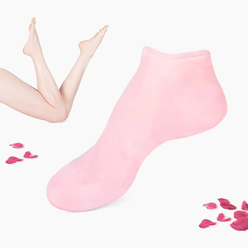 1 Pair Silicone Moisturizing Gel Heel Socks Rejuvenation Foot Care Elastic Sock Jessica. 
