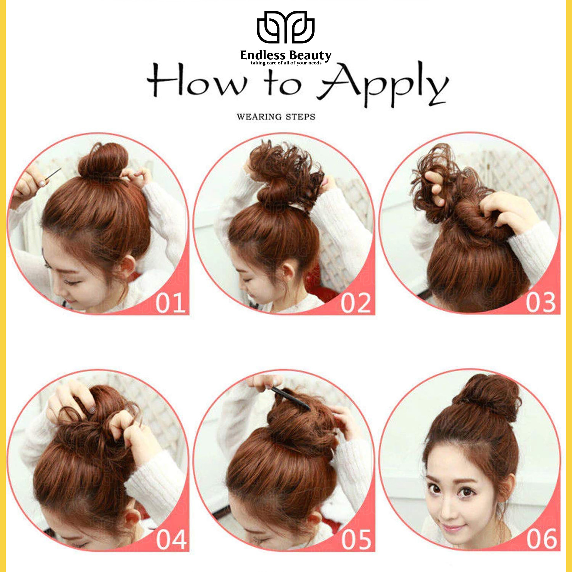 Messy Bun Large 1pcs Hair Piece Hair Extension With Elastic Rubber Band Hairpiece Synthetic Hair Scrunchies Hair Piece for Women Girls Color Black Endless Beauty EB-FA. 