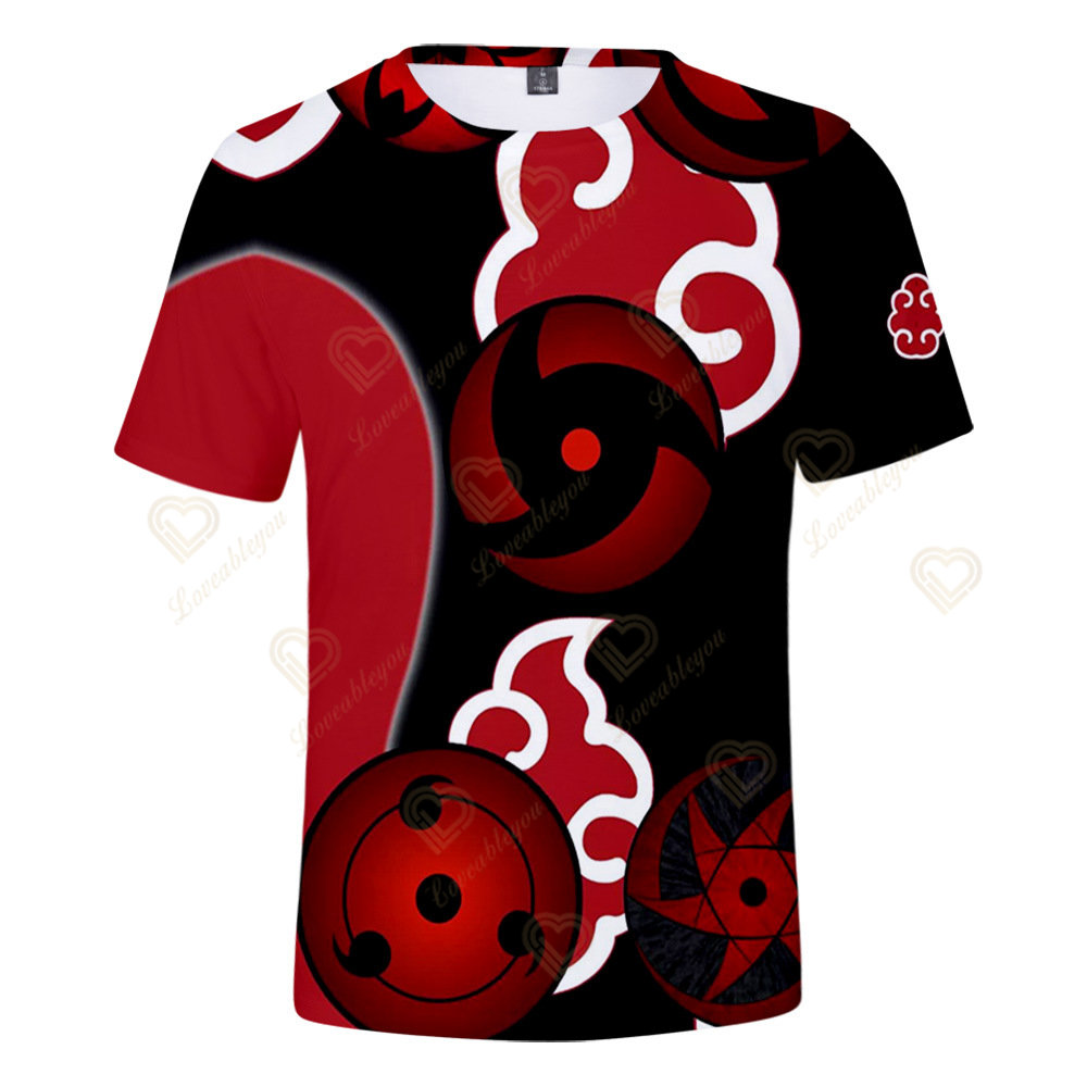 Anime Naruto manga T-shirts Kakashi Hatake black T shirt men women casual Gothic hip hop short sleeve streetwear tops tees. 