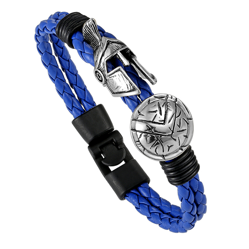 2019 Spartan Helmet Men Bracelet Europe Jewelry Retro Women Bracelet Ladies Brave Knight Bracelet Fine. 