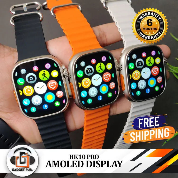 HK10 Pro Smartwatch Ultra Series 8 Big 2.0 Screen Amoled Multi